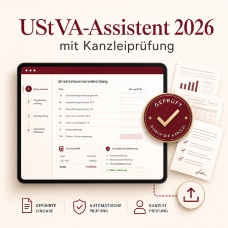 UStVA-Assistent 2026 mit Kanzleiprüfung